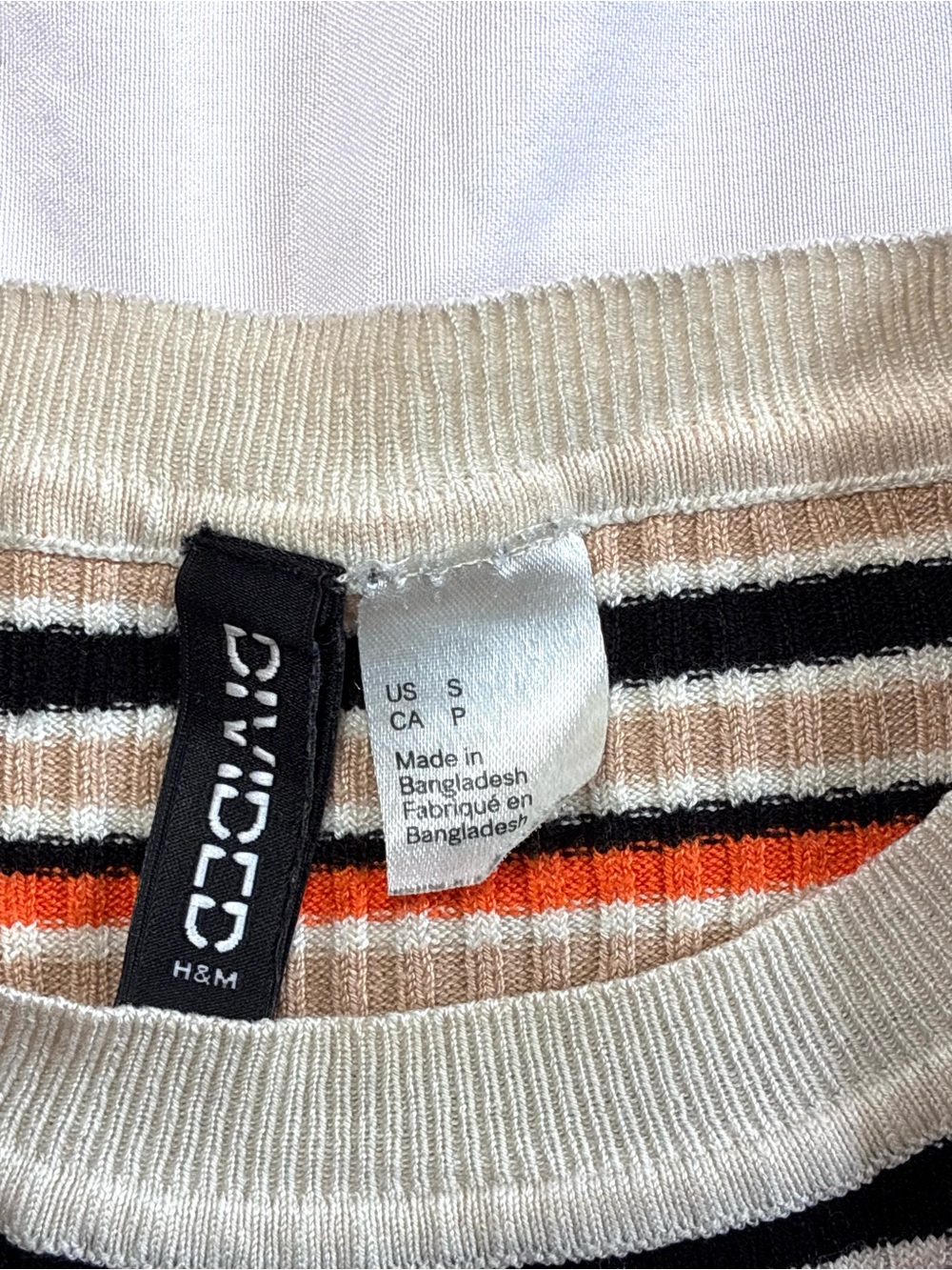 H&M Ribbed Striped Top - Picture 3 of 4